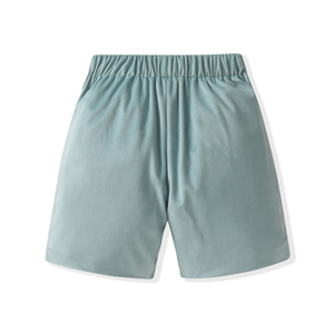 <span class=keywords><strong>Short</strong></span> d'été avec logo personnalisé pour enfants garçons <span class=keywords><strong>Short</strong></span> en <span class=keywords><strong>velours</strong></span> de couleur unie Taille élastique <span class=keywords><strong>Short</strong></span> en coton décontracté pour tout-petits bébés garçons Vente en gros - Product Image 2