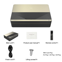 3700 ANSI Lumens Android 9.0 Everycom B7u pro Laser intelligent à courte portée 3D Home cinéma projecteur 4K projecteur