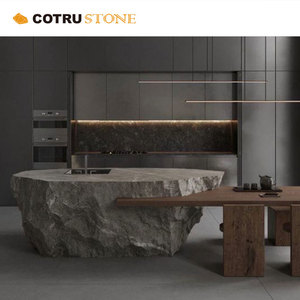 Piano <span class=keywords><strong>di</strong></span> Lavoro per <span class=keywords><strong>Cucina</strong></span> in <span class=keywords><strong>Marmo</strong></span> Grigio Antico Cotrustone, Design Ecologico Classico Personalizzato - Product Image 3