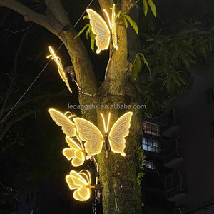 Luces LED de Mariposa Blancas Cálidas Dinámicas, Luces Decorativas de Navidad para Exteriores, Luces Colgantes para Eventos - Product Image 5