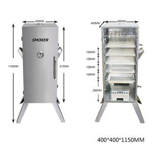 Grille de cuisson réglable, <span class=keywords><strong>barbecue</strong></span> vertical commercial pour viande, <span class=keywords><strong>fumoir</strong></span> à charbon de bois, <span class=keywords><strong>fumoir</strong></span> à poisson - Product Image 3