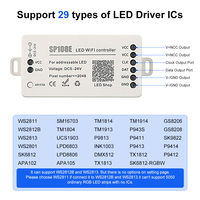 ESann iOS Android App télécommande sans fil DC 5V 12V 24V SP108E bande Led Pixel Led contrôleur WIFI numérique