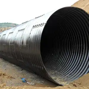 storm water drainage pipe with Q235 corrugated steel material