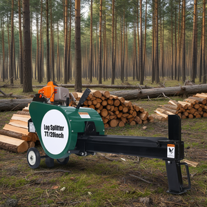 Fendeuse de bûches 7T 20 pouces à moteur essence, machine forestière horizontale portable - Product Image 2