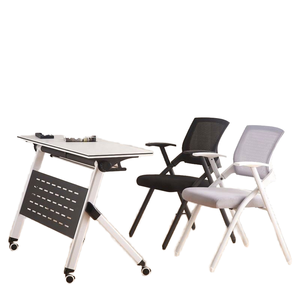 Table de conférence et chaise pliantes modernes Mekia - Bureau multifonctionnel mobile et long - Product Image 1