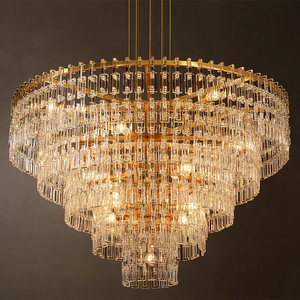 Lámpara de Araña para Escalera, Lámpara de Cristal K9, Lámpara de Araña Redonda de Estilo Marignan, Luces de Diseño, Iluminación de Lujo para Decoración del Hogar - Product Image 1