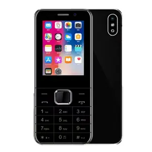 Phones mobile Android with 32MB RAM/ROM HD screen bar feature phone 0.3MP rear camera cool black color mobile