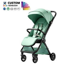 <span class=keywords><strong>Poussette</strong></span> de <span class=keywords><strong>voyage</strong></span> compacte en alliage d'aluminium à pliage automatique, certifiée EN1888-2, landau personnalisé pour nouveau-né, capacité de charge de 15 kg - Product Image 3