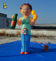 Ballon gonflable de femme de Sarah de fabrication de la Chine avec de la bière pour la partie
