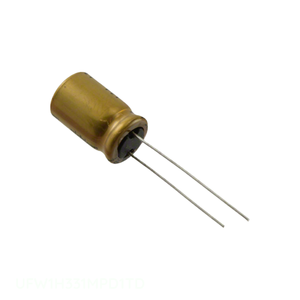 ตัวแทนจำหน่ายอย่างเป็นทางการ คาปาซิเตอร์อะลูมิเนียม 330uF 20% 50V แบบขาเสียบผ่านรู UFW1H331MPD1TD 330 ยูเอฟ - Product Image 1