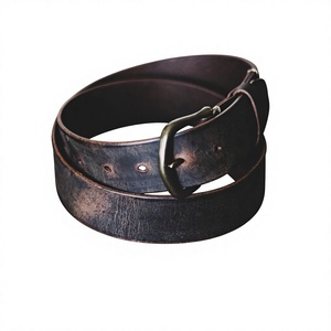 Cinturón de Cuero Genuino de Vaca con Hebilla Cuadrada de Acero, Estilo Antiguo y Lujoso, para Hombre, Ideal para Fiestas Formales, Ecológico, Idea de Regalo, a la Moda - Product Image 3