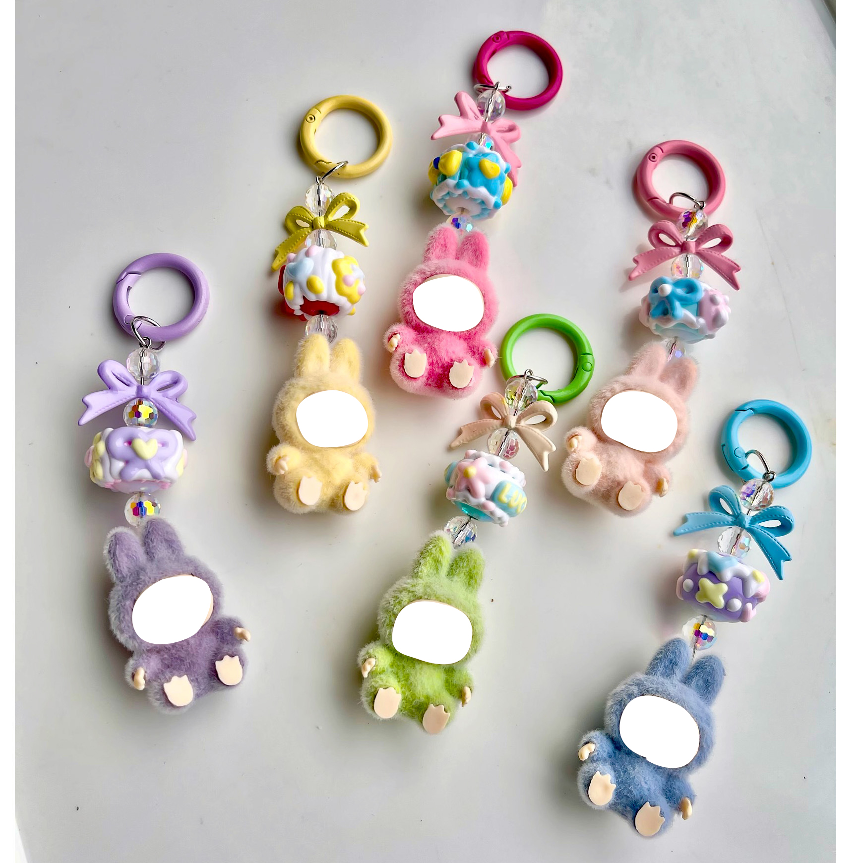 labubu coca cola mystory keychain