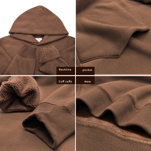 Logo personnalisé 500 Gsm Poids lourd <span class=keywords><strong>Sweat</strong></span> à <span class=keywords><strong>capuche</strong></span> surdimensionné <span class=keywords><strong>5XL</strong></span> <span class=keywords><strong>Sweat</strong></span> à <span class=keywords><strong>capuche</strong></span> pour hommes Manches longues Épaule tombante <span class=keywords><strong>Sweat</strong></span> à <span class=keywords><strong>capuche</strong></span> court pour hommes - Product Image 5