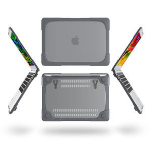 <span class=keywords><strong>Pour</strong></span> <span class=keywords><strong>Macbook</strong></span> <span class=keywords><strong>Air</strong></span> 13 housse d'ordinateur portable Slim Business Style étui de protection rigide avec béquille A1932 A2179 A2337 M1 étui de mode - Product Image 6