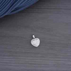 Colgante de Diamante Redondo en Forma de Trébol en Oro Blanco de 18K, 0.23 CT, Amuleto de Alta Calidad, Regalo Romántico de Compromiso para Mujer, Moderno - Product Image 2