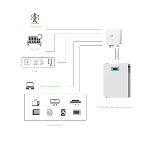 Batterie murale CE 51.2V 102Ah 5.22kWh Hybride pour réseau domestique IP65, montage mural, 16S1P 5kWh, module BMS tout-en-un - Product Image 4