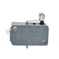 Fabricants de micro-interrupteurs Unionwell Petits appareils électroménagers Poignée à rouleau Micro interrupteur à pied courbé Micro interrupteur 16a