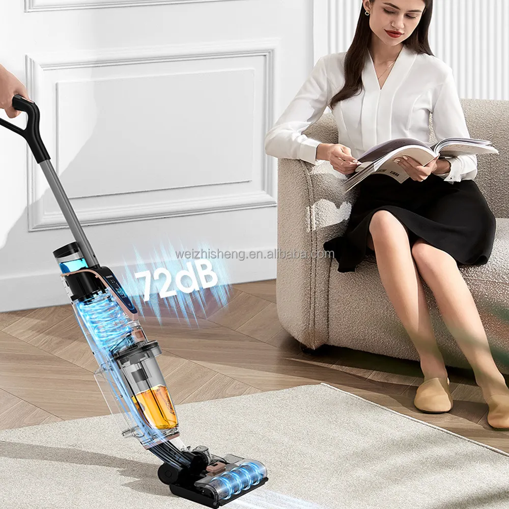 Double Tank Wet and Dry Vacuum Cleaner Floor Washer for Home