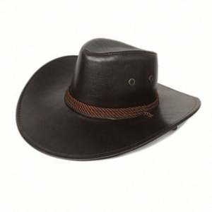 Chapeaux de cowboy américains lisses en similicuir avec bandeau anti-transpiration pour l'extérieur, les voyages et les fêtes, toutes saisons, unisexe Z-19122715 5-8 jours - Product Image 3