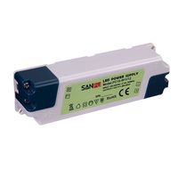 Transformateur de Pilote de LED en Plastique 15W Bande de LED Grow Cabinet Downlight Plafond Panneau Lumière TV Rétroéclairage 12V DC Sortie Alimentation
