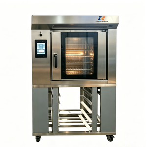 Forno a Convezione Rotante a Gas ad Alta Produttività con 5 Vassoi e Schermo Touch, Riscaldamento Rapido per Produzione di <span class=keywords><strong>Massa</strong></span> di Pane, Torte e Biscotti - Product Image 4
