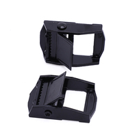 Boucle de verrouillage en fer noir de 1 pouce, capacité 250 kg, pour sangle et attache de cargaison