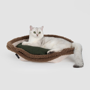 Cama para Gatos Multifuncional con Forma de Tarta de Huevo, con Cueva para Gatos Lavable y Extraíble para un Sueño Profundo y Cojín Relajante para Mascotas, 2 en 1, Plegable - Product Image 2