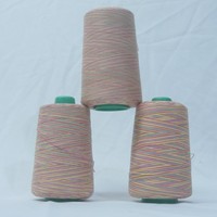 402 renkli % 100% Polyester pamuk ipliği çok renkli gökkuşağı dikiş ipliği 3000 metre
