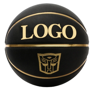 <span class=keywords><strong>Proselect</strong></span> Basketball Größe 7 Schwarz mit individuellem Logo, bedruckt, PU-Leder und Gummi für das Training - Product Image 3