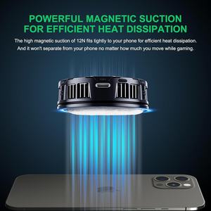 Refroidisseur <span class=keywords><strong>de</strong></span> téléphone portable, dissipateur thermique, ventilateur <span class=keywords><strong>de</strong></span> <span class=keywords><strong>refroidissement</strong></span> pour jeux, étui <span class=keywords><strong>de</strong></span> <span class=keywords><strong>refroidissement</strong></span> magnétique pour iPhone/iPad, LED RGB, léger, ajustement universel - Product Image 6