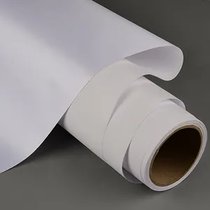 BRICOLAGE Grande Largeur Sans coutures Floqué Polyester Imprimable Jet D'encre Matériel Sans Couture En Soie Mur Revêtements En Tissu Tissu