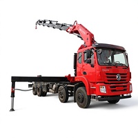 Grue articulée montée sur camion de 20 tonnes, à flèche pliante, avec télécommande en option, pour levage en construction