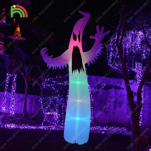Fantasmi gonfiabili bianchi Halloween Cartoon all'ingrosso personalizzato Indoor Outdoor Yard Led Multicolor incandescente <span class=keywords><strong>Apparitions</strong></span> Decor - Product Image 4