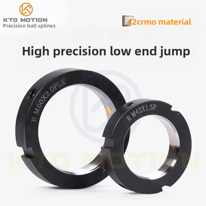 Tuerca de Bloqueo Radial Tipo <span class=keywords><strong>R</strong></span> de Precisión para Máquina CNC, Tuerca Redonda Antiaflojamiento para <span class=keywords><strong>Varilla</strong></span> de Tornillo y Rodamiento, con 3 Meses de Garantía - Product Image 2