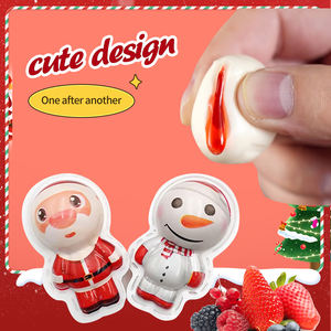 Vente en gros de bonbons marque privée personnalisée motif Père Noël <span class=keywords><strong>Halal</strong></span> nouvel an gelée gommeuse douce confiture de Noël bonbon rempli ODM - Product Image 3