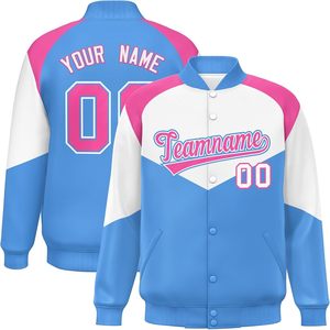 Custom Varsity Letterman Jacket Unisex Adult Personalized Baseball Bomber Coat Embroidery Name Number Logo Autumn Casual - Product Image 1
