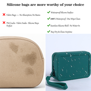 Biểu Tượng Tùy Chỉnh Silicone Đồng Xu Ví Vòng Tay Túi Mềm Bền Di Động Không Thấm Nước Sinh Thái Thân Thiện Với Mini Pouch Cho Fba Dropshipping - Product Image 4