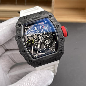 นาฬิกา RM 35-02 คาร์บอนไฟเบอร์สีดำสุดหรู – กลไกแบบโครงกระดูกพร้อมคริสตัลแซฟไฟร์และเข็มเรืองแสง นาฬิกาสำหรับผู้ชายสำหรับงานปาร์ตี้และกีฬา - Product Image 3