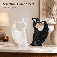 Sculpture moderne créative de danseuse en résine, décoration de personnage, accessoires de décoration pour la maison, salon, décoration de bureau