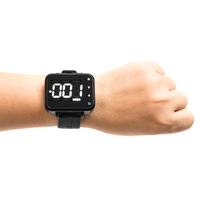 Sistema de Alarma Inalámbrica para Personas Mayores, Botón de Llamada, Localizador para Cuidadores, 1 Receptor de Reloj de Mano, 2 Pulseras con Timbre