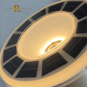 Parasol inversé moderne <span class=keywords><strong>à</strong></span> LED solaire <span class=keywords><strong>de</strong></span> 3 m, pliage rapide manuel, parasol d'extérieur pour patio et jardin - Product Image 5