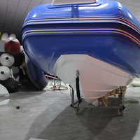 ZHENBO 550 bateau à côtes gonflable avec moteur hors-bord Hypalon semi-rigide pour la pêche sauvetage loisirs matériau PVC en fibre de verre Durable