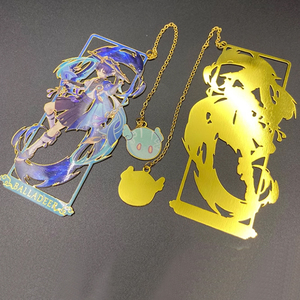 Caldo di vendita animale 3D metallo segnalibri con catena unico gioco di articoli di cancelleria regalo segnalibro dorato forato per gli amanti del libro - Product Image 2