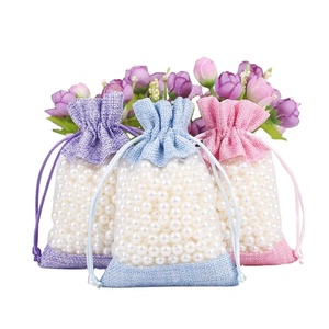 Sacs cadeaux en organza avec cordon de serrage, pochettes en maille pour bijoux, mariages, fêtes, cadeaux de Noël, sacs à bonbons - Vente en gros - Product Image 1