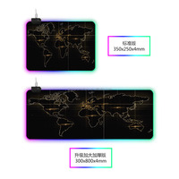 Tapis de souris LED avec chargement USB, grand tapis de souris avec logo pour bureau, tapis de souris personnalisé en stock, tapis de souris de jeu RGB Monopad