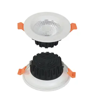 Luzes Do Ponto De Teto Trimless Mr16 Alto Brilhante 50mm Mola Ajustável 1w Embutido 20w Montado Recesso Anti-reflexo Led Downlight