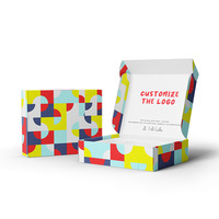 Caja de regalo de papel plegable de embalaje de lujo con su logotipo impreso personalizado para ropa interior, bikini y ropa caja de envío de alta calidad