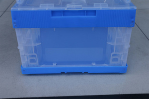 Caja plegable <span class=keywords><strong>rectangular</strong></span> de plástico transparente, bolsa móvil con tapas, contenedor plegable para paquete de transporte, diseño funcional - Product Image 3