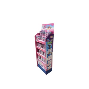 ชั้นวางสินค้าปลีกแบบกำหนดเองของ Paksen ทำจากกระดาษแข็งพับได้เป็นมิตรกับสิ่งแวดล้อม สำหรับตั้งโชว์สินค้าบนพื้นพร้อมดีไซน์พิมพ์ลาย ชั้นวางกระดาษแข็ง PDQ - Product Image 2