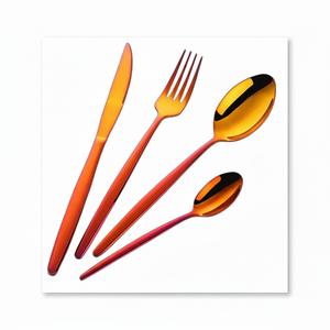 Fourchette, couteau, cuillère, couverts indiens faits à la main, ensemble de couverts de table en acier inoxydable avec logo personnalisé pour la fête de Noël - Product Image 1